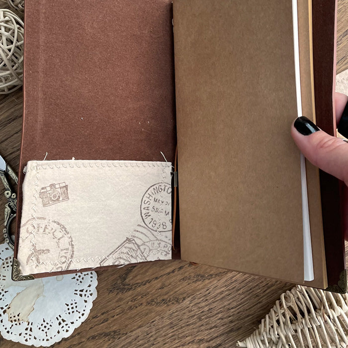 Embroidered Midori - Brown