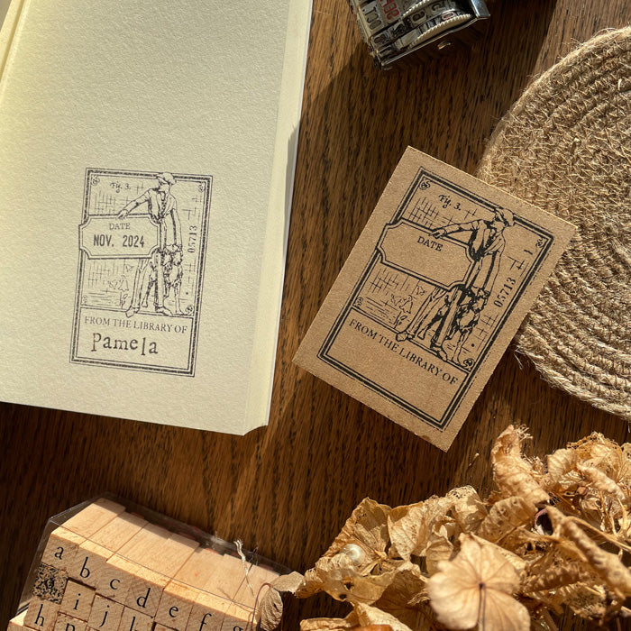 Book Wooden Stamps - M
