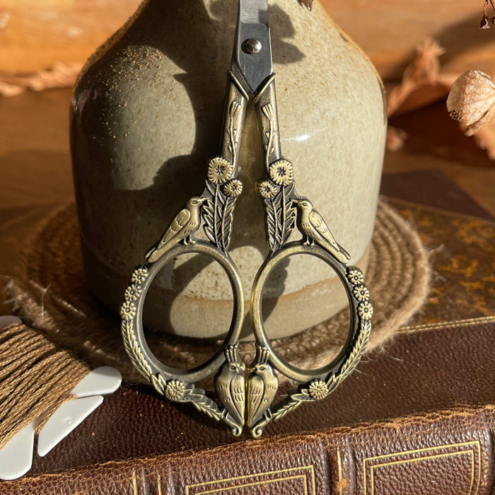 Antique birds scissors