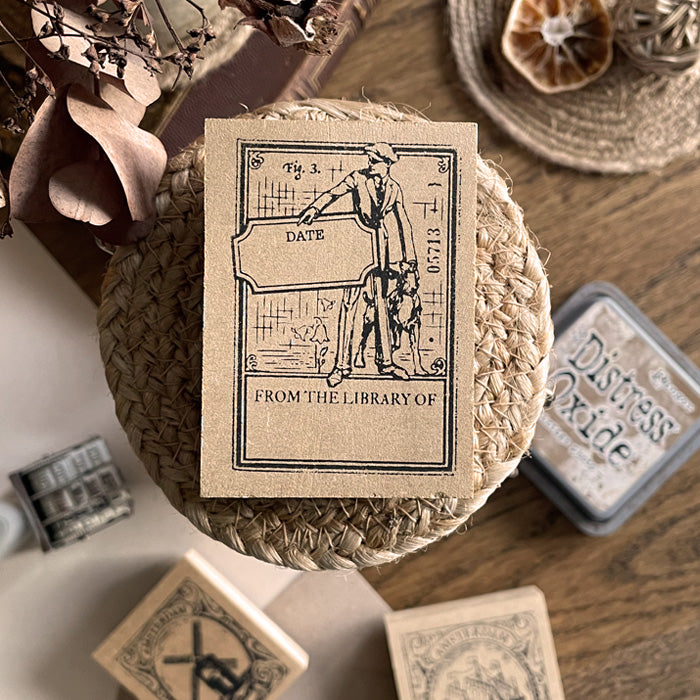 Book Wooden Stamps - M