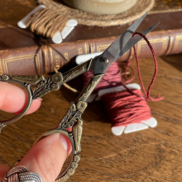 Antique birds scissors