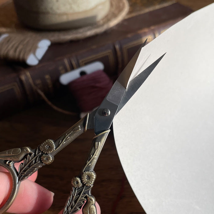 Antique birds scissors
