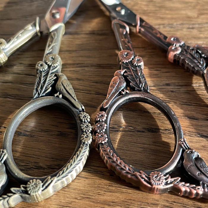 Antique birds scissors