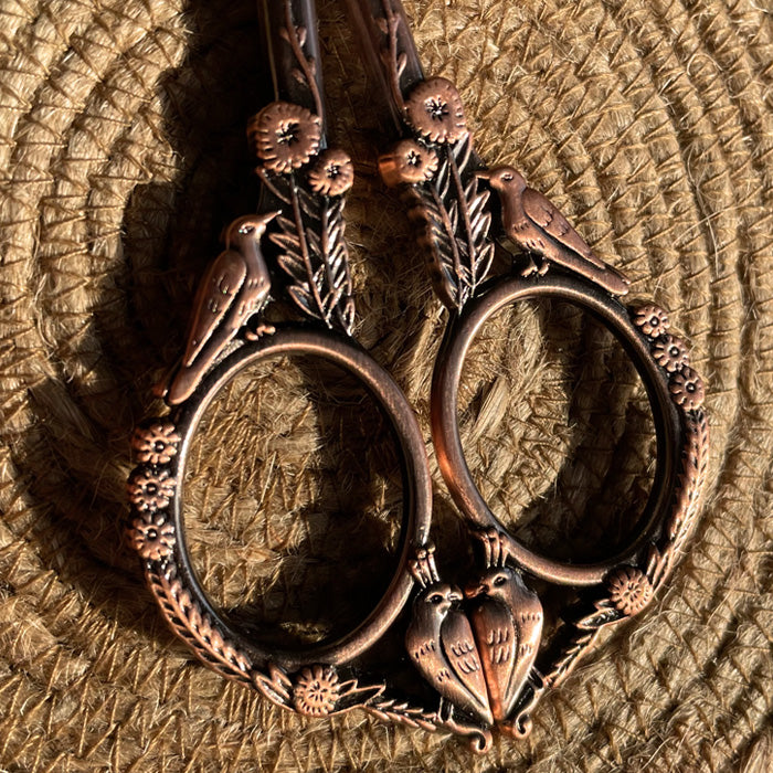 Antique birds scissors