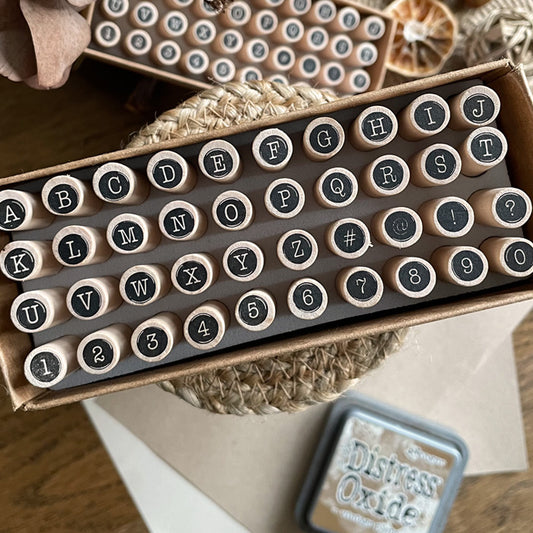 Typewriter style - stamp set