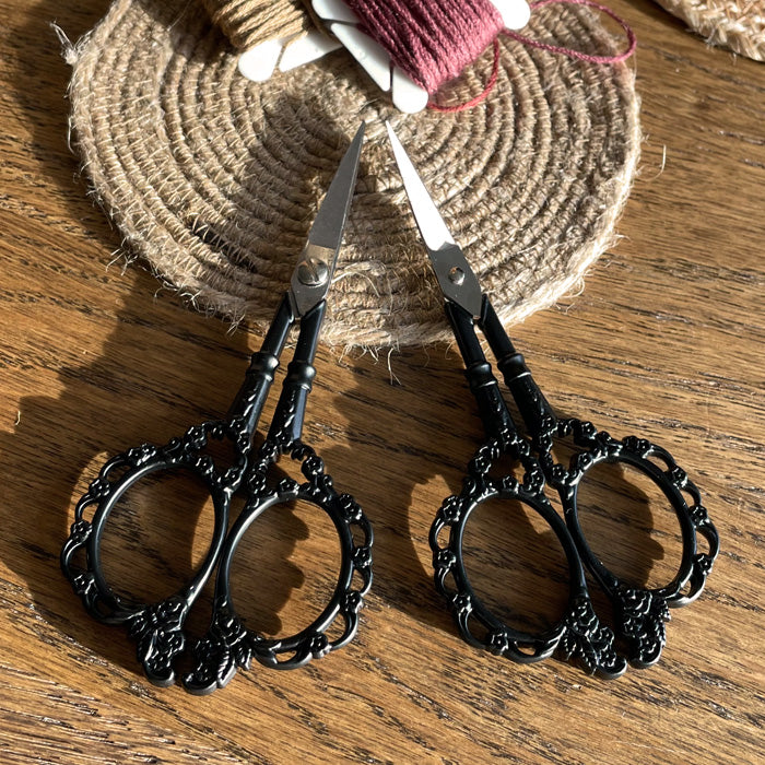 Antique black scissors
