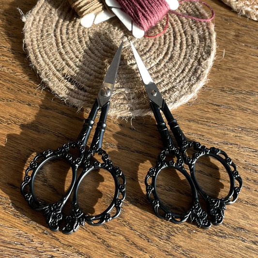 Antique black scissors