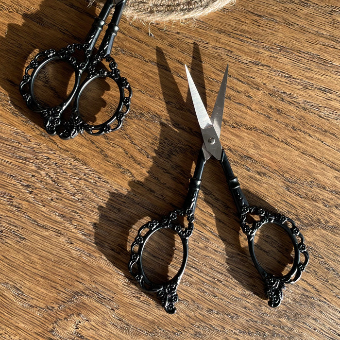 Antique black scissors