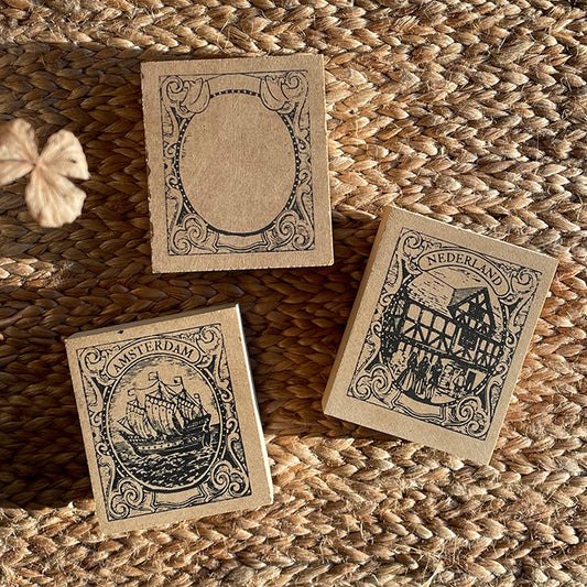 Nederland Wooden Stamps - M