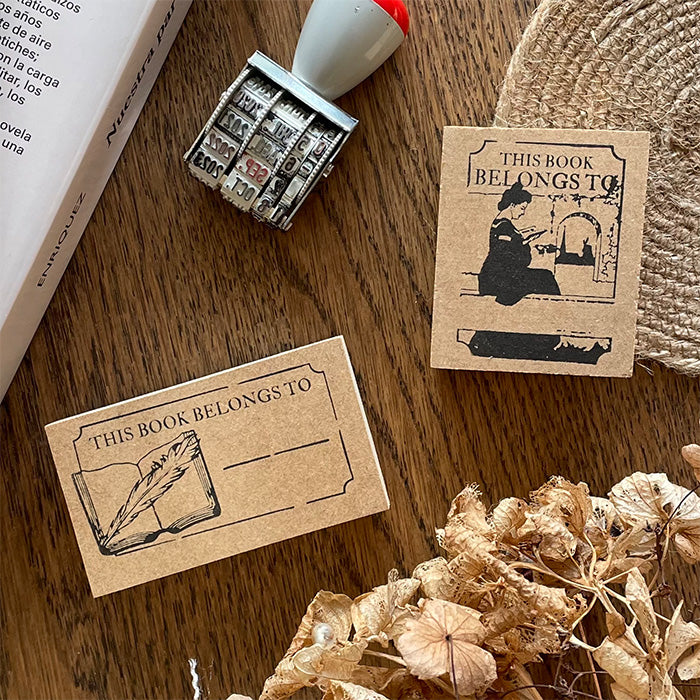 Book Wooden Stamps - S