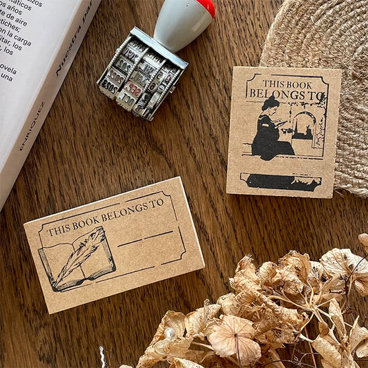 Book Wooden Stamps - S