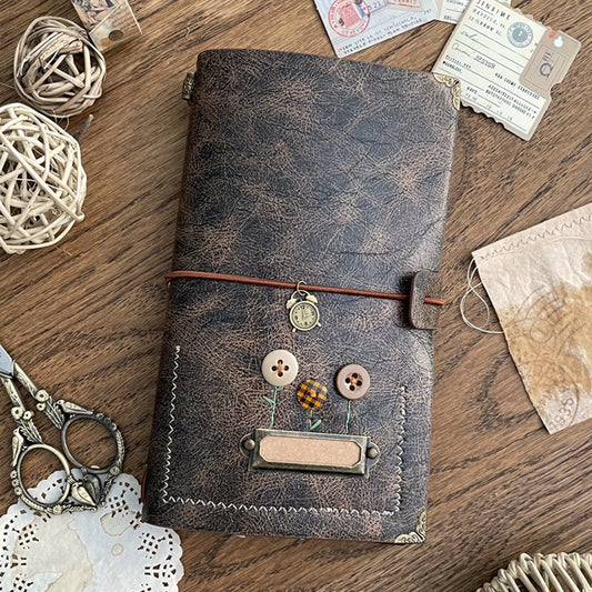 Embroidered Midori - Coffee